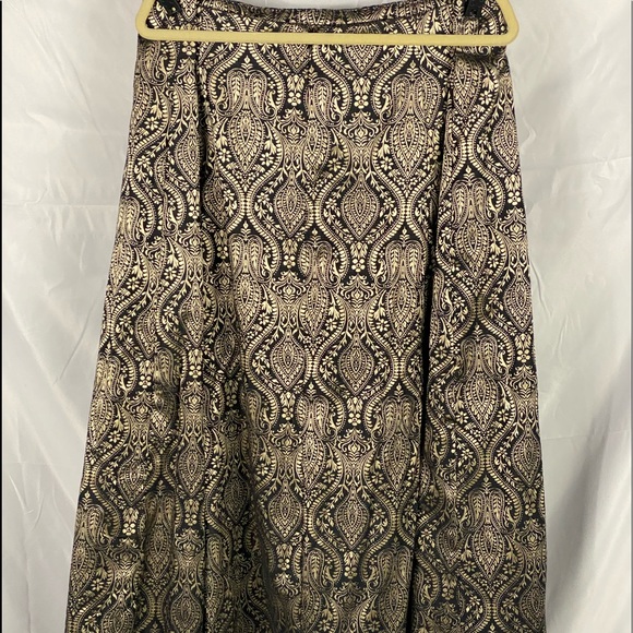 Lela Rose for LB collab gold hi low skirt - Picture 3 of 3